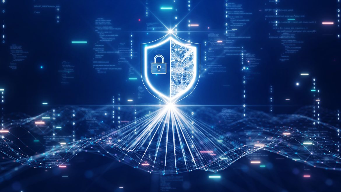 AI compliance concept with regulatory and data protection elements