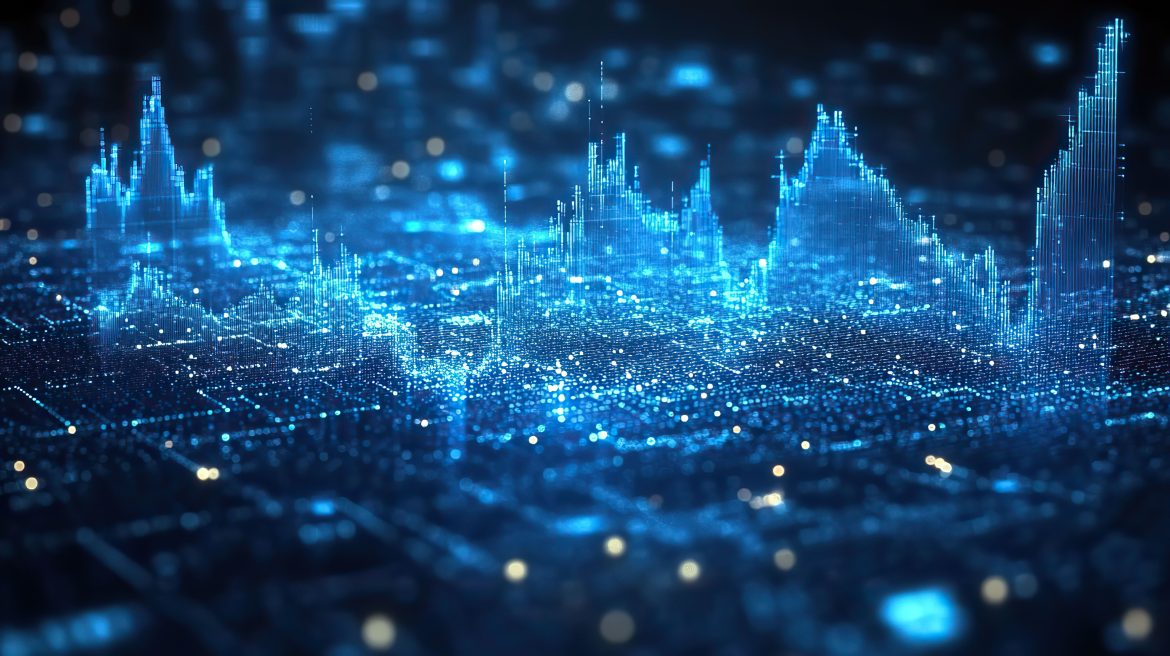 Modern financial chart showing AI-driven trends in financial services | ai financial services